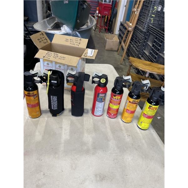 7 NEW SEALED CANS OF BEAR SPRAY