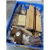 Image 1 : HUGE LOT OF HANDCRAFTED WOOD ITEMS INCLUDING CLOCKS, POST IT NOTE HOLDERS, DESK ITEMS AND MORE