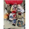 Image 2 : TOTE OF COLLECTIBLE DOLLS AND TY BEANI BABIES ETC