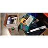Image 1 : SCALE, SECURITY CAMERAS, DVD'S, BOOKS, GAMES, CAR MATTS AND HOUSEHOLD MISC. 2 BOX LOT