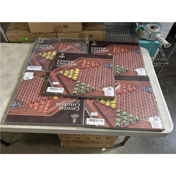 5 YELLOW MOUNTAIN CHINESE CHECKERS SETS
