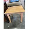 Image 4 : PINE END TABLE WITH DRAWER AND SIDE TABLE