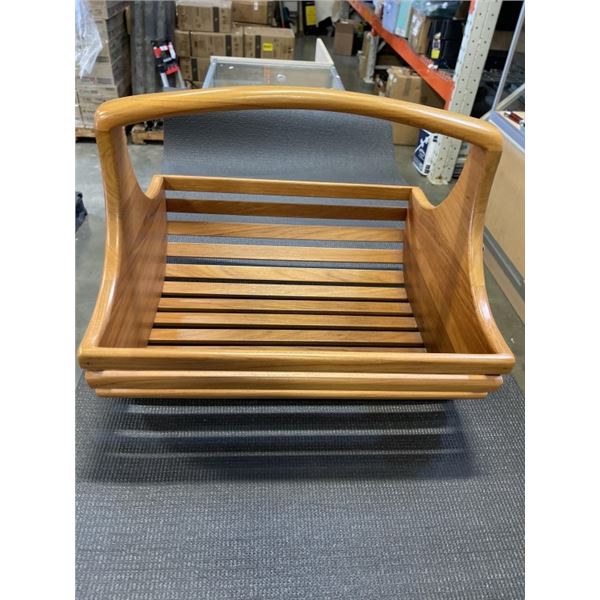 LARGE HANDMADE TEAK BASKET
