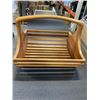 Image 1 : LARGE HANDMADE TEAK BASKET