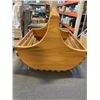 Image 2 : LARGE HANDMADE TEAK BASKET