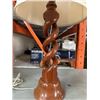Image 3 : HANDMADE TEAK TABLE LAMP