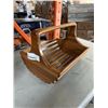 Image 2 : HANDMADE TEAK WOODEN BASKET