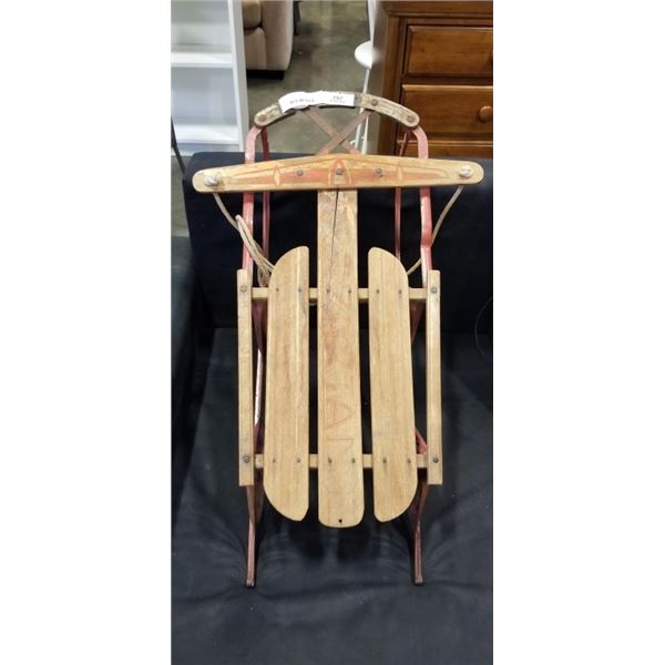 ANTIQUE SPARTAN WOODEN SLEIGH
