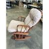Image 3 : WOODEN GLIDER ROCKING CHAIR