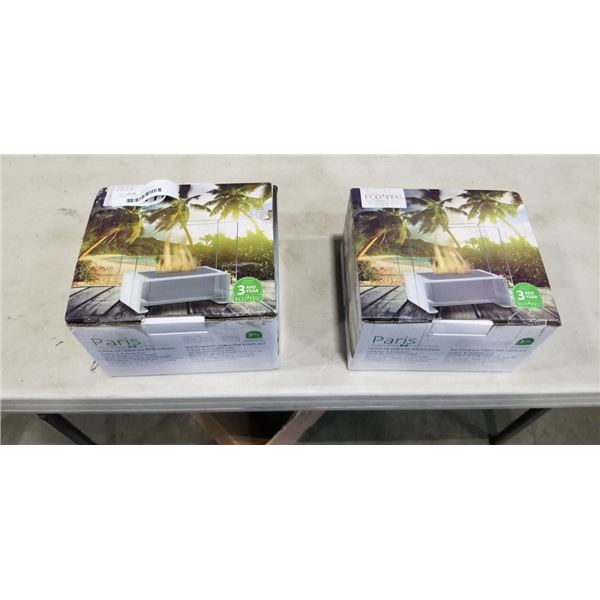 2 TABLE TOP ECO-FEU FIRE PITS