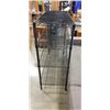 Image 3 : BLACK WIRE ADJUSTABLE SHELVING UNIT  18 X 48 INCH 44 INCH TALL