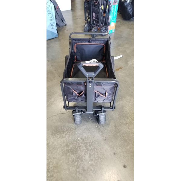 AS NEW MAC SPORTS FOLDING WAGON WITH BRAKES
