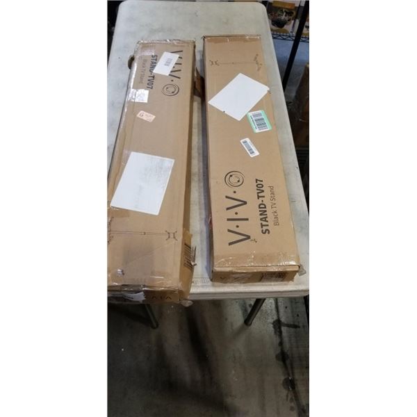 2 VIVO BLACK TV STANDS