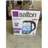 Image 2 : SALTON 1.7L GLASS ELECTRIC KETTLE - TESTED WORKING, RETAIL $59