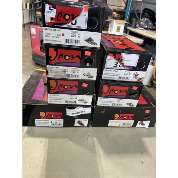 7 NEW PAIRS OF LADIES SHOES AND SANDALS