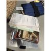 Image 4 : BASKET AND BOX OF FLIGHT AND NAUTICAL PARAPHERNALIA