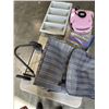Image 4 : BABY CAKES CUP CAKE MAKER, AND UTENSIL ORGANIZER, STRAWS, 2 WHEEL GROCERY CART