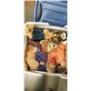 Image 2 : 2 VINTAGE HUDSONS BAY DOLLS AND TOTE OF COLLECTOR DOLLS AND STUFIES