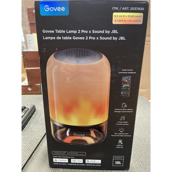 NEW GOVEE TABLE LAMP 2 PRO X SOUND BY JBL