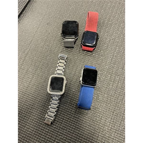 4 APPLE WATCHES, UNTESTED FOR PARTS