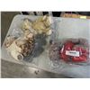 Image 1 : NEW PAPYRUS HEART BEAR AND 2 ANTIQUE STUFFED ANIMALS