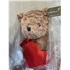 Image 2 : NEW PAPYRUS HEART BEAR AND 2 ANTIQUE STUFFED ANIMALS