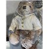 Image 3 : NEW PAPYRUS HEART BEAR AND 2 ANTIQUE STUFFED ANIMALS