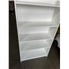 Image 3 : 80" WHITE BOOKSHELF