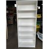 Image 1 : 80" WHITE BOOKSHELF