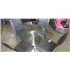 Image 2 : ROUND GLASS TOP MODERN DINING TABLE AND 4 LEATHER CHAIRS
