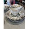 Image 2 : ASSORTED ANTIQUE CHINA INLCUDING STAFFORDHSIRE AND JOHNSDON BROS TOUREENS, PLATES, GRAVY BOAT ETC