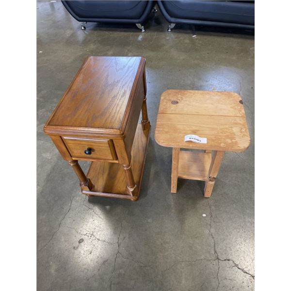 2 VINTAGE SIDE TABLES
