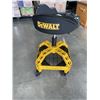 Image 2 : AS NEW DEWALT ROLLING SHOP STOOL WITH STATIONARY FEET