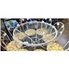 Image 2 : GLASS TOP PATIO TABLE W/ 8 CHAIRS