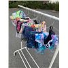Image 2 : CLOTHES RACK WITH NEW KIDS CLOTHING SIZE 6- 12 RACK INCLUDED 30+ PCS
