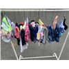 Image 5 : CLOTHES RACK WITH NEW KIDS CLOTHING SIZE 6- 12 RACK INCLUDED 30+ PCS