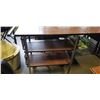 Image 2 : ROLLING METAL CART WITH BASKET SHELVES AND EXTENDABLE TABLE TOP