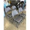 Image 2 : 4 NEW FOLDING GRAY CHAIRS