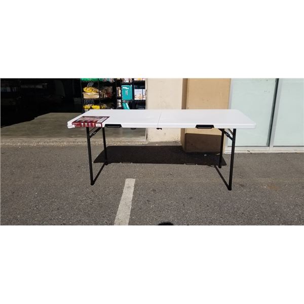 6 FOOT COMMERCIAL FOLD-IN-HALF TABLE