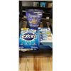 Image 1 : SEALED SNAPPERS BLUEERRY LEMON CLUSTERS, CASE OF PROTEIN BARS AND VALUE PACK OF GUM - COULD BE MISSI