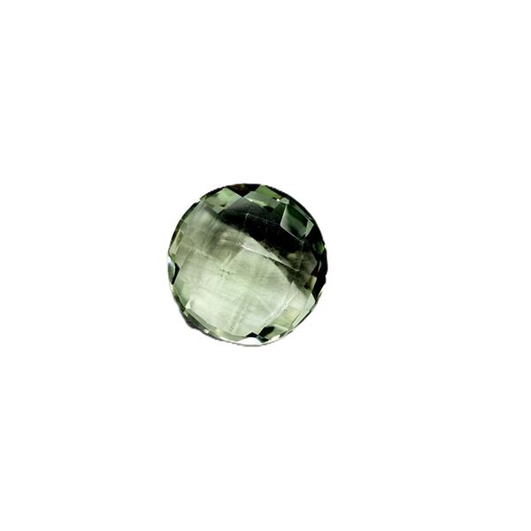 NATURAL PRESTOLITE (GREEN AMETHYST) 7.49CT STONE, W/A $500.00.