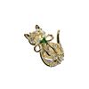 Image 2 : BROOCH CAT DESIGN, RETAIL $150.00.