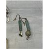 Image 3 : 4 PAIRS OF DANGLE EARRINGS, 2 HAVE NATURAL STONES