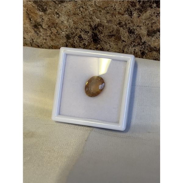 NEW 7.1CT IMPERIAL TOPAZ, UNTREATED, OVAL CUT - RETAIL $1000