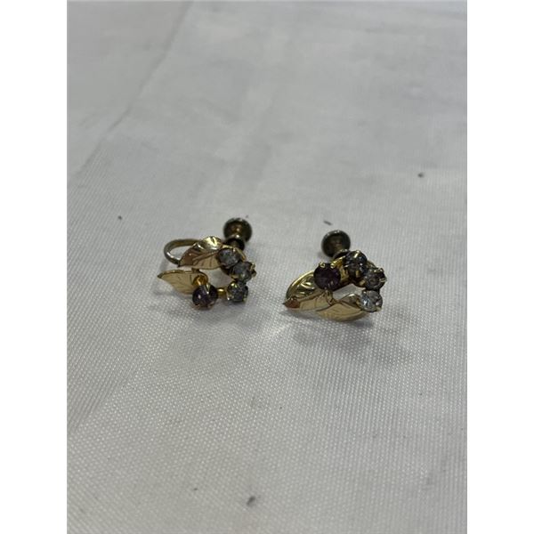 PAIR OF VINTAGE SCREW BACK EARRINGS