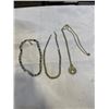 Image 1 : WATCH PENDANT NECKLACE, ZARA NECKLACE AND 2 TONE CHOKER NECKLACE