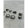 Image 3 : ASSORTED SILVER TONE RINGS