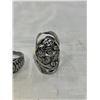 Image 2 : 4 STERLING SILVER 925 RINGS AND PENDANT