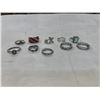 Image 1 : ASSORTED SILVER TONE RINGS, CONTAINS REAL SILVER