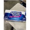Image 3 : SPONGE 250 NAPKINS AND 3 PACK ZIPLOC MEDIUM SIZE FREEZER BAGS